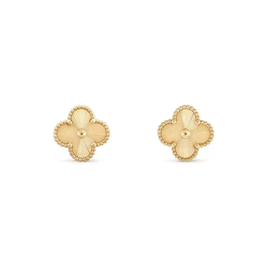 [Dawnora Jewelry]CLOVER MEDIUM 1 MOTIFS LASER EARRINGS